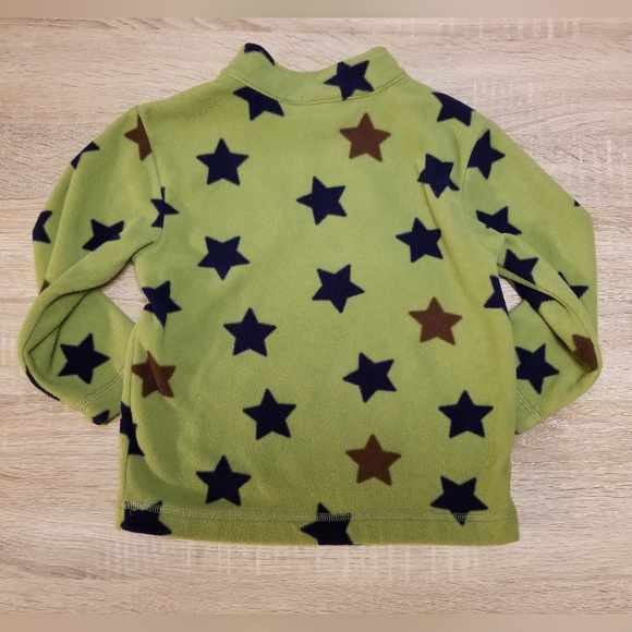 2010 vguc Hanna Andersson 100 4T green-zip star fleece WARM with YKK zipper - Picture 7 of 8